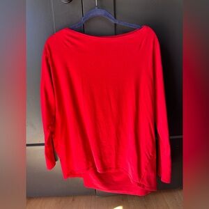 Lululemon Vibrant Red Long Sleeve Top